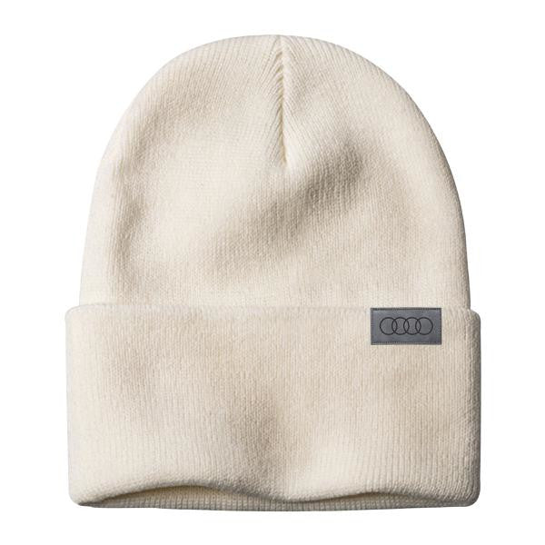 Tuque à revers fabriquée au Canada - Blanche