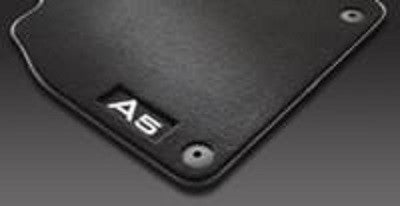 Tapis de protection – Tapis avant en moquette, Noir/Argent, (ens. de 2) - A5 2009 à 2016