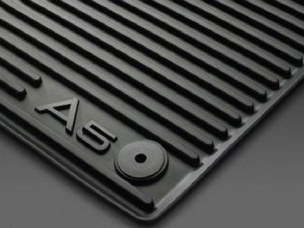 Tapis de protection – Tapis arrière toutes saisons en caoutchouc, Noir, (ens. de 2) - A5 / S5 2018 et +