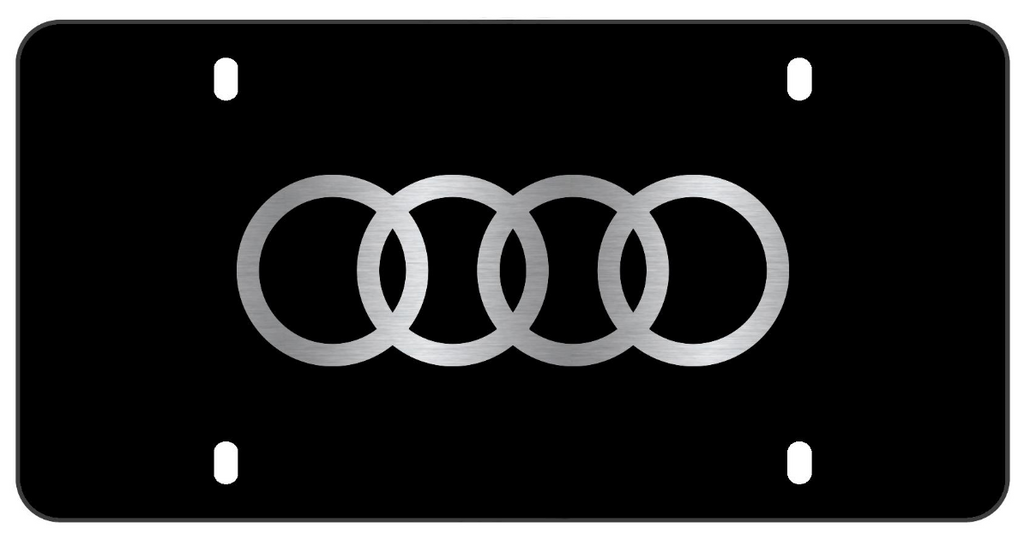 Cadre de plaque d'immatriculation avec logo Audi en laser thermolaqué - ALLROAD