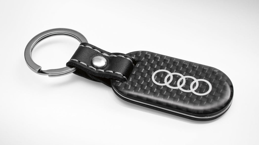 Porte-clés de voiture en fibre de carbone design cool pour housse